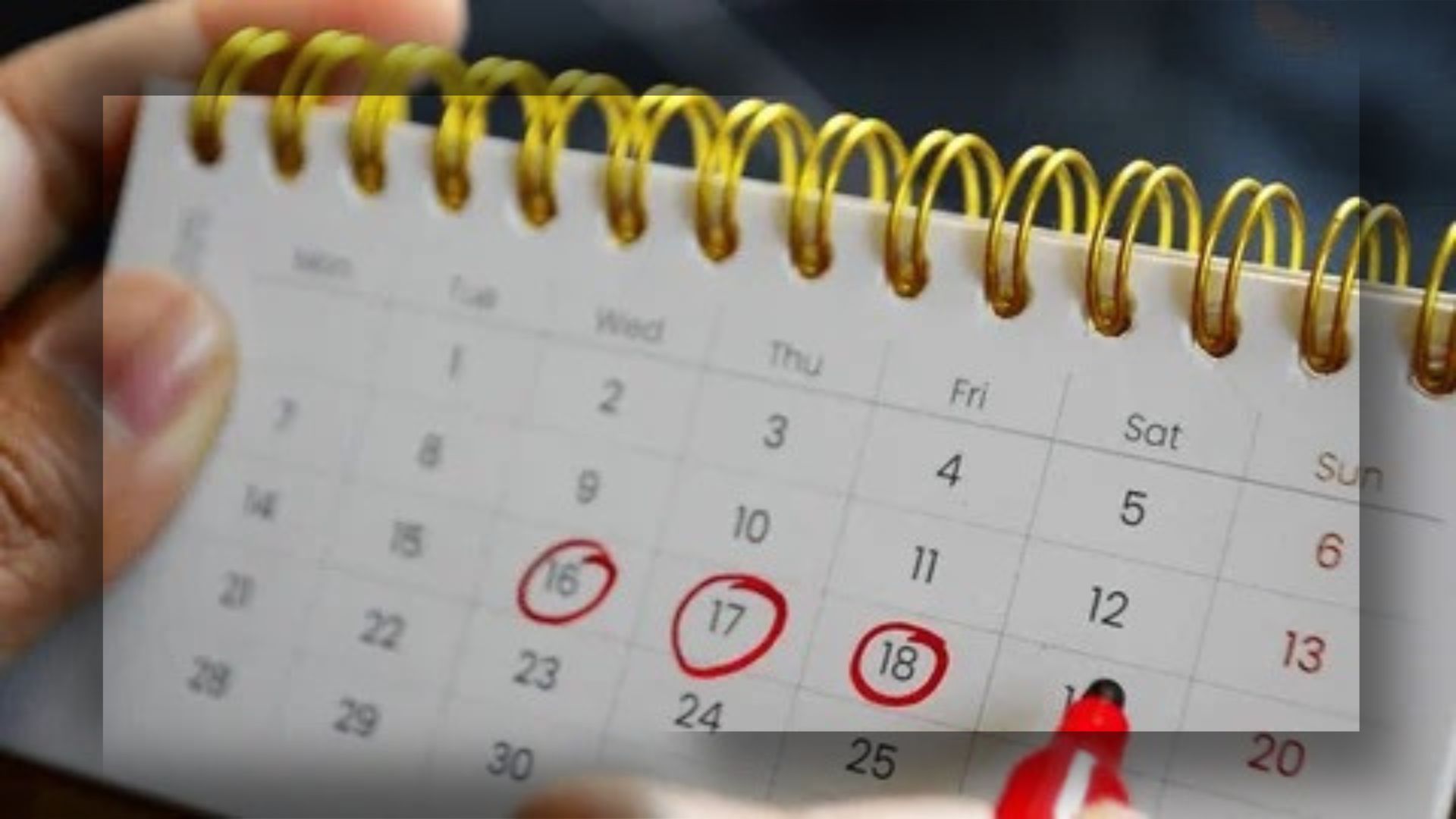 Key dates: read this first